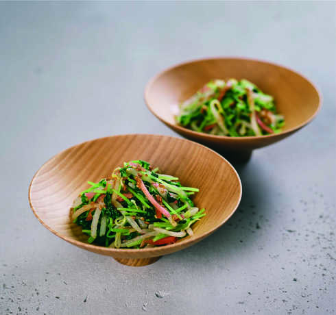 サムネイル：もやしと豆苗の紅しょうが和え