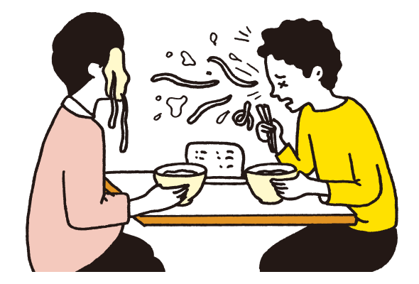 イメージ：くしゃみのせいで恥をかいたことがある