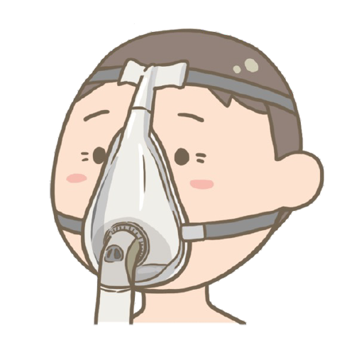 イメージ：鼻にマスクを装着している様子