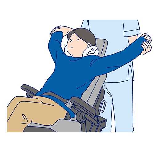 イラスト：関節可動性の維持のための動作