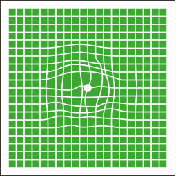 ビジョンチェック(ゆがんで見える)