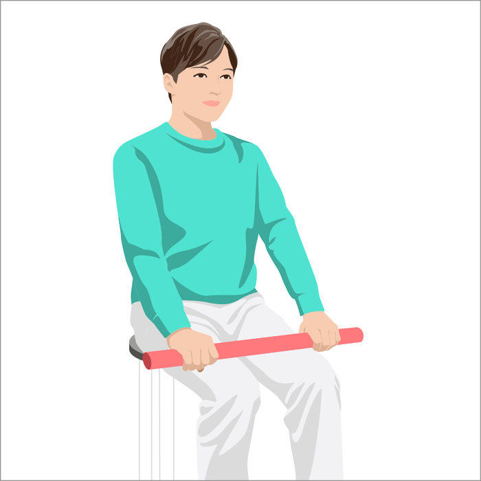 胸を縦に伸ばす運動①