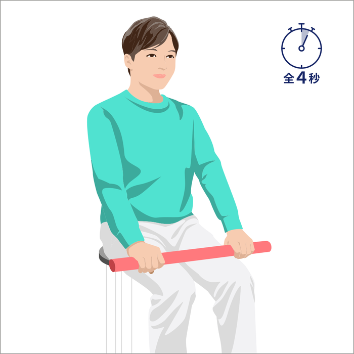 胸を縦に伸ばす運動⑥