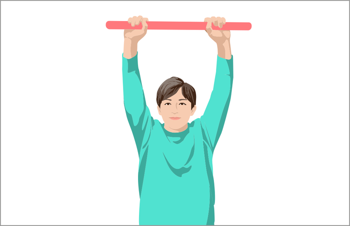 多発性硬化症（MS）による身体機能の低下を防ぎ、維持させていくためのリハビリで呼吸発声訓練を行う