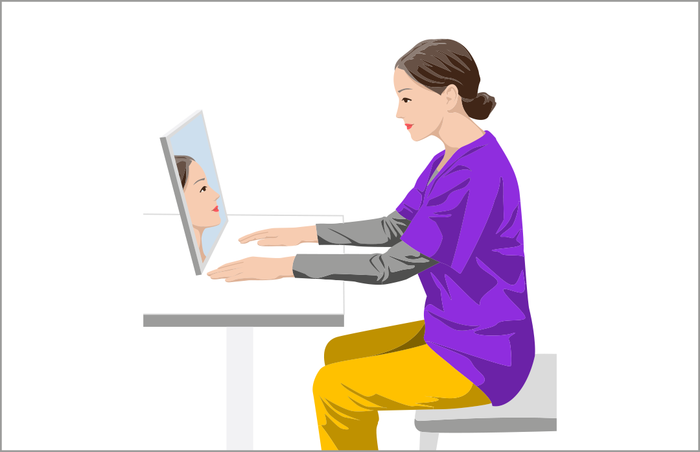 多発性硬化症（MS）による身体機能の低下を防ぎ、維持させていくためのリハビリで発音訓練を行う