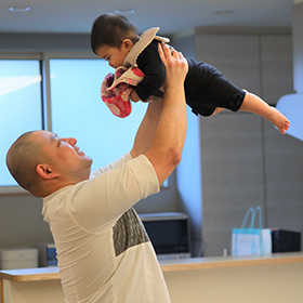 画像：お父さんとお子さん