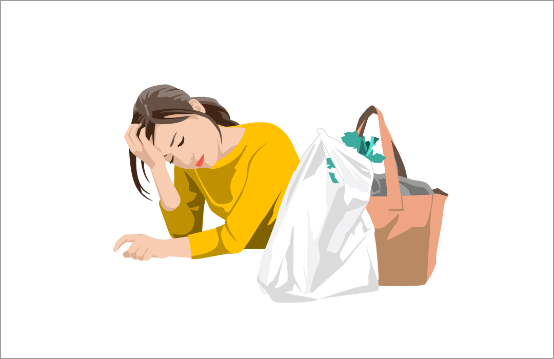 MSでよくみられる症状（ひどく疲れやすい）