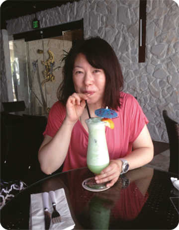 画像：旅行先の鈴木さん