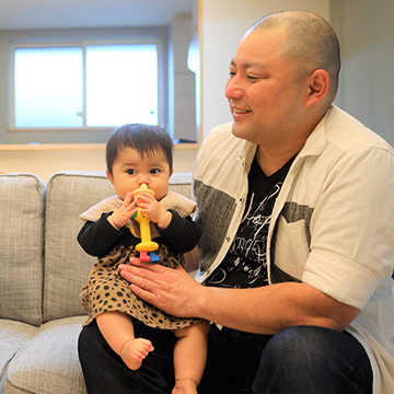 画像：お父さんとお子さん