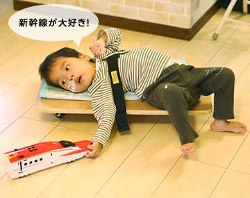 画像：お子さん 新幹線が大好き